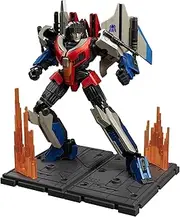 Blokees Officially Licensed Transformers Luminous Action Figures, Highly Poseable Collectible Toys with Weaponry – 7 Heroes for Ages 12 and Up, No Tools Needed (CC16-MovieONE Starscream)