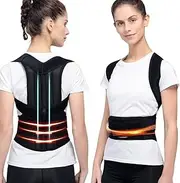 XS-5XL Plus Size Back Brace Posture Corrector Women Men Full Back Support Straps Shoulder Straightener Student Teenagers Scoliosis Hunchback Correction Posture Trainer(X-Small)