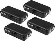 CLISPEED 4pcs Fishing Lure Holder Storage Box with Detachable Dividers Lightweight Bait Container for Organizing Fishing Gear Practical Outdoor Tackle Organizer