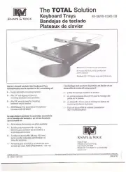 Kv Keyboard Slide Out Tray Kd Series With Mouse Pad Black, KD 110 knape & vogt