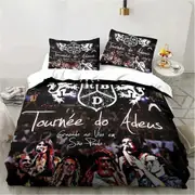 f768 Bed Sheets Music Band RBD Bedding Set Duvet Cover Comforter Bed Set Quilt Cover Pillowcase,King Queen Twin Size Boys Girls AdultBed Sheets Rt76