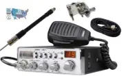 Uniden PC68LTX CB Radio with Shark Antennas 36" Base Loaded CB Antenna Kit