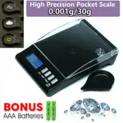 30g x 0.001g Digital Jewellery Pocket Precision Scale 1mg Electronic LCD Display