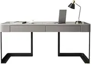 Workstations Luxury High-end Rock Slate Desk Home Simple Small Office Writing PC Table Rock Slate Small Desk PC Table Office Desk(140cm)