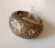 Israel Made 925 Sterling Silver Hammered Dune Ring Sizes 6, 7 & 8 Available
