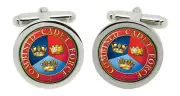 Combined Cadet Force (CCF) Cufflinks in Chrome Box