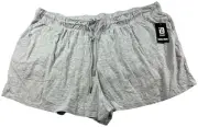 Ideology Sweat Shorts Womens Plus size 3X Gray Pull on New Drawstrings