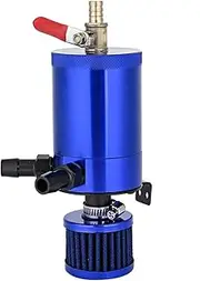 Car Accessory, with 2 Port Accessory Kit Catch Can, Aluminum Alloy for Car(Blue)