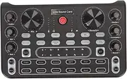 Professional Mixer, Live Sound Board Mixing Console, 8 Kinds of Sound Effects, Phantom Power Stereo DJ Mixers for Recording Live Streaming Podcasting