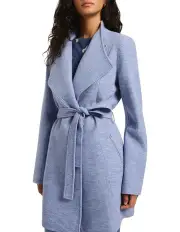 [Marcs] Ruby Felted Wool Coat in Blue