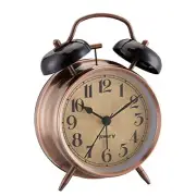 4" Loud Alarm Twin Bell Alarm Clock, Night Light, Desk Clock Table Alarm