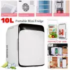 10l White Mini Fridge Portable Refrigerator Cooler&Warmer Car Home Beauty Makeup