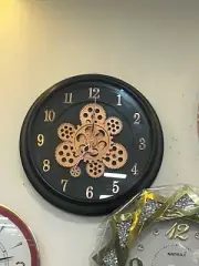 wall clock, Black Wall clock, Copper clock, Modern Metal Large Wall Clock Silent