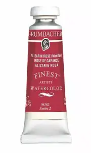 Grumbacher Finest Watercolor Paint, 14 ml/0.47 oz, Alizarin Rose (Madder)