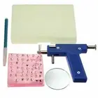 Pro Steel Ear Nose Navel Body Piercing Gun Tool Kit 72pcs Instrument Studs Se AJ
