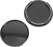 ELAYARD 2Pcs Wheel Center Hubcaps Durable Black Rim Cover Replacement for Car Tuning Enhances Vehicle Appearance Compatible with Various