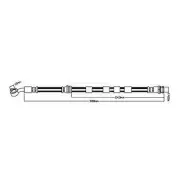 BORG & BECK Brake Hose BBH8528 FOR Mazda2 Genuine Top Quality 2yrs No Quibble Wa