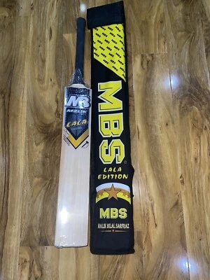 MB Malik LALA Edition Cricket Bat READY to Play Machine Knocked 8 Grains