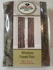 Mossy Oak Break Up Infinity Camo Camouflage Window Panel Curtain Pair 80" x 63"
