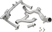 Dasbecan LR075991 LR092992 Aluminum Coolant water Pipe Cooling System Kit Compatible with Land Rover Range Rover Sport LR4 Jaguar XF XJ XE 3.0L V6 Replaces# LR028136 LR049990