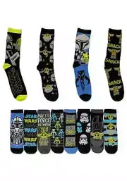 Adult Mandalorian 12 Days of Socks Gift Box