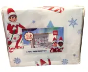 The Elf on the Shelf Santaverse Twin 3 Piece Sheet Set 100% Polyester