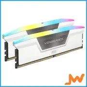 Corsair Vengeance RGB 32G(2x16GB)DDR5-6000 UDIMM Memory - White