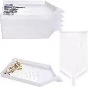 6PCS Large Plastic Diamond Painting Trays,6.4 x 3.2 Inches Bead Sorting Trays