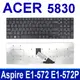 ACER 5830 全新 繁體中文 鍵盤 EX2519 E1-532 E1-532P E1-532G (9.5折)