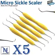 Dental Micro Sickle Scaler Silicone Handle Periodontal Plaque Calculus Removal