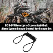 Disk Brake Lock Motorbike Alarm Disc Lock Security Reminder Cable Tool Black