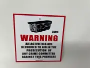 WARNING SIGNS 24 HOUR VIDEO SURVEILLANCE SECURITY SIGN - CCTV CAMERA