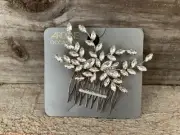 Silver tone hair comb bridal wedding crystal rhinestone hair accessories Ardene