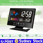 LED Large Digital Alarm Clock Snooze Temperature Humidity Calendar Date Time AU