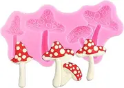 XMOLDNMS Mushroom Silicone Moulds Mushroom Fondant Chocolate Mould for Cake Decoration Cupcake Topper Sugar Craft Candy Polymer Clay Gum Paste