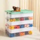 Waterproof Toy Storage Box Stackable Toy Chest Case Building Blocks