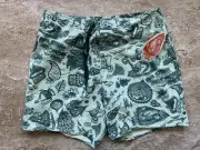 New PAUL FRANK Thomas Campbell BOARD SHORTS TRUNKS GREEN Large 2005