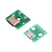 10Pcs Micro USB Jack Android Type-C Connector Charging Port PH2.0 Fixing Plate