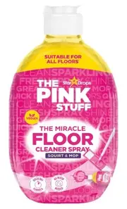 The Pink Stuff Miracle Floor Cleaner Spray 750ml - No Bucket or Water Needed - Spray Floor and Mop Clean - Vegan Friendly