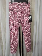 Wildfox Sweat Medium Pink Leopard Print Leggings High Waist Workout Pants