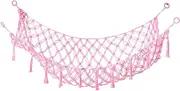Stuffed Animal Net Hammock, Plushie Net Hammocks Animals Storage Mesh Wall-Mounted Animal Nets Stuffed Animal Storage Hanging Corner Holder with Hooks for Wall Corner of Bedroom Playroom 135 * 65CM