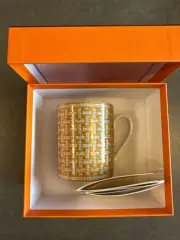 Spring/Summer Hermes Mosaic 24 Gold Mug With Box