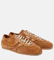 [Dries Van Noten] Dries Van Noten Leather and suede sneakers AU 10 neutrals