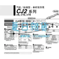 在飛比找Yahoo!奇摩拍賣優惠-氣缸SMC全新 CJ2B CDJ2B16-60 75 100