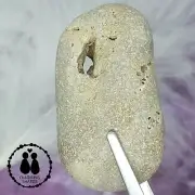 HOLEY HAG STONE NATURAL SURF TUMBLED BEACH ROCK WISHING GOOD LUCK FAIRY #1409