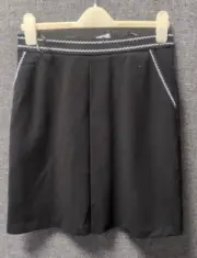 Warehouse Topstitch A-line Skirt Black UK 10 RRP £46 LN141 HH 12