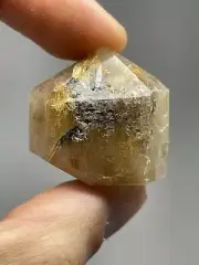 Natural Golden Rutilated Quartz 24.7g Polished TOWER crystal Etheric healing L6