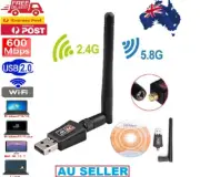 Wireless Internet Signal Booster Wifi Range Extender USB Adapter Antenna 600Mbps