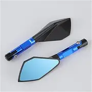 for Y&amaha YZFR6 2005-2016 2015 2014 2013 2012 Motorcycle Mirror Rear View Rearview Mirrors Side Mirror Decoration Rear Side Mirror(Blue)