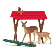 18pc Schleich Feeding The Forest Animals Action Figure Kids Toy Play Set 3+
